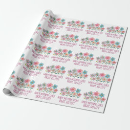 Wenn nichts gut geht, gehen Sie links Geschenkpapier