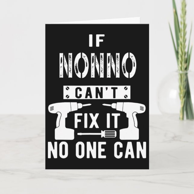 Wenn Nonno es nicht reparieren kann, kann es niema Karte (Vorderseite)