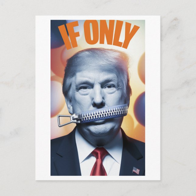 Wenn nur verzippte Lippen Postkarte (Vorderseite)