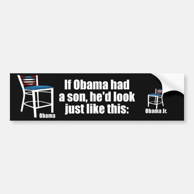 Wenn Obama einen leeren Sohn - vorsitzen ließ Autoaufkleber (Vorne)