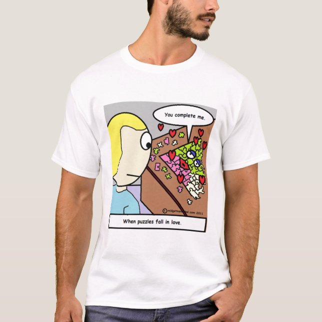 Wenn Puzzlespiele in Liebe fallen T-Shirt (Vorderseite)