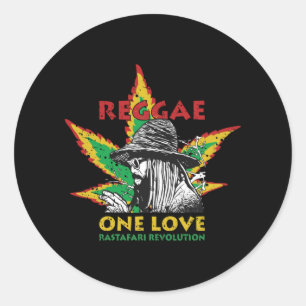 Wenn Reggae dein Leben ist Runder Aufkleber