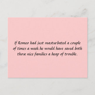 Wenn Romeo nur.. Postkarte