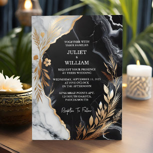 Wenn schere natürliche Arbeit gestapelt Stone-Marm Einladung