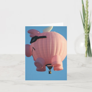 Wenn Schweine Anmerkungs-Karte fliegen Karte