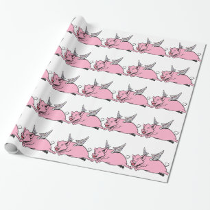 wenn Schweine fliegen Geschenkpapier