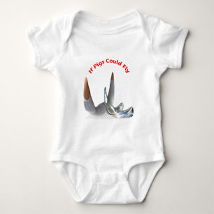 Wenn Schweine fliegen könnten Baby Strampler