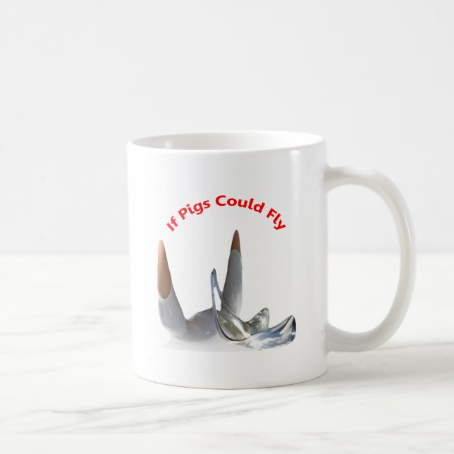 Wenn Schweine fliegen könnten Kaffeetasse (Rechts)