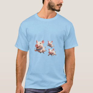 Wenn Schweine Fliegen Lustige Geflügelte Schweine T-Shirt