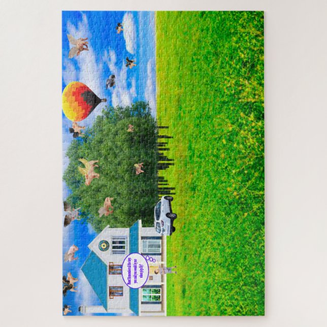 Wenn Schweine Fliegen Puzzle (Vertikal)