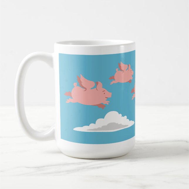 'Wenn Schweine fly konnten Kaffeetasse (Links)