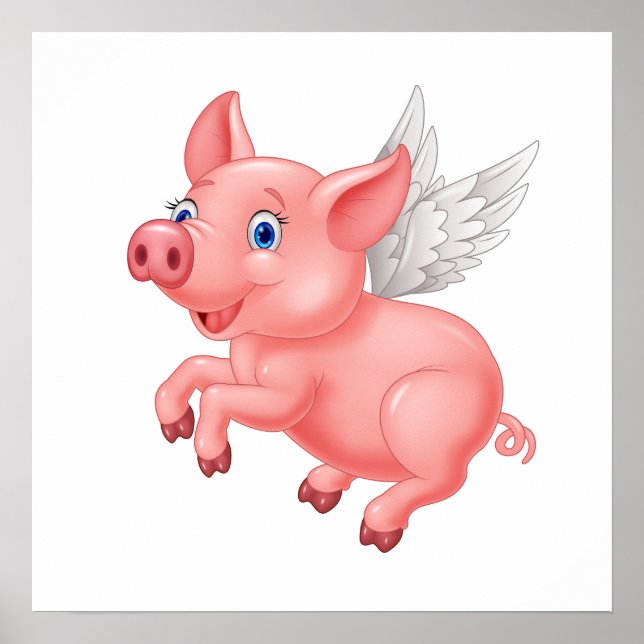 Wenn Schweine Fly Poster (Vorne)