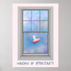 Wenn Schweine Fly-Window of Opportunity Poster