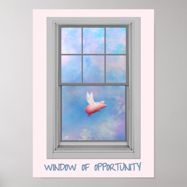 Wenn Schweine Fly-Window of Opportunity Poster (Vorne)