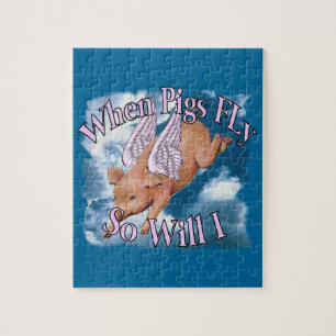 Wenn Schweine Größen des Puzzlespiels (2) fliege