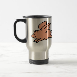 Wenn Schweine Reise-Tasse fliegen Reisebecher