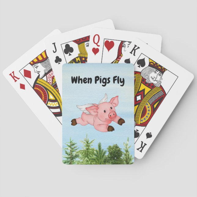 Wenn Schweine Spielkarten fliegen können (Rückseite)