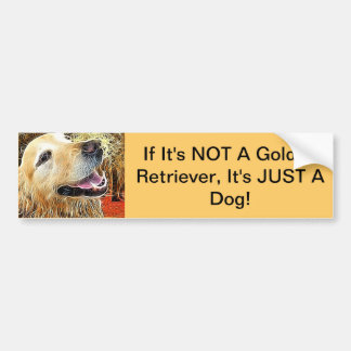 Wenn sein NICHT ein golden retriever ...... Autoaufkleber