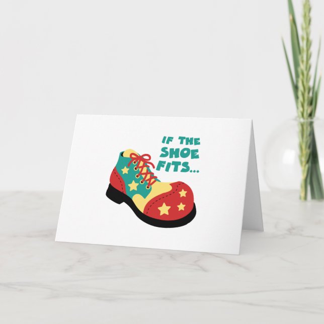 Wenn Showköpfe passen Karte (Vorderseite)