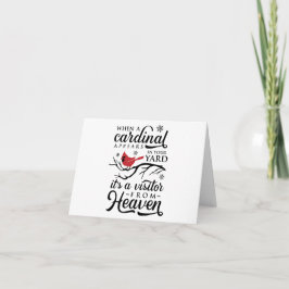 Wenn sich ein Kardinal auf Ihrer PERSONALISIERTEN  Karte