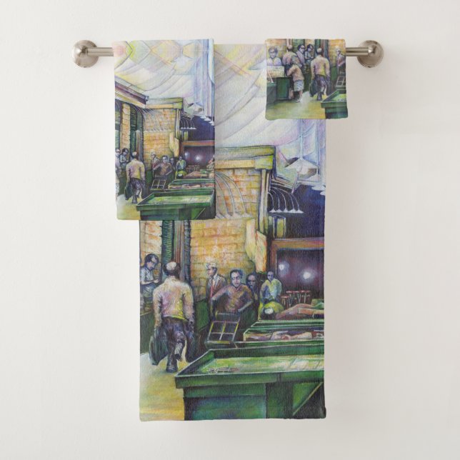 Wenn sich Kunst nicht bildet, dann wird Grace sie  Badhandtuch Set (Insitu)