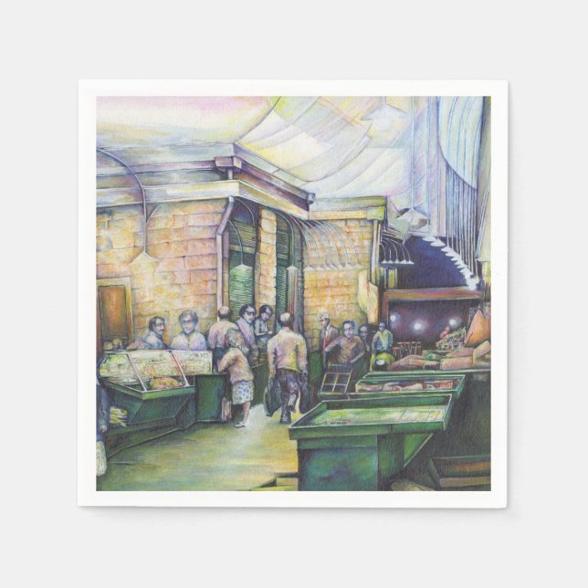 Wenn sich Kunst nicht bildet, dann wird Grace sie  Serviette (Vorderseite)