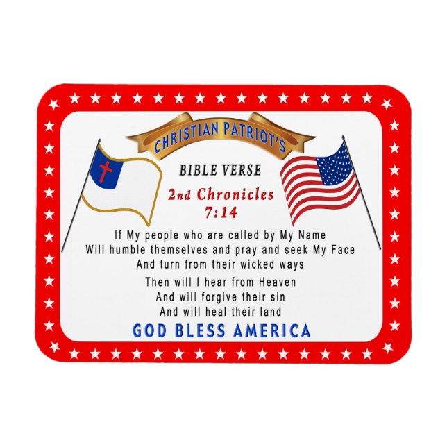 Wenn sich mein Volk demütigt, Verse Magnet (Horizontal)