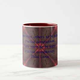 Wenn Sie andere wollen, um glücklich zu sein, Zweifarbige Tasse