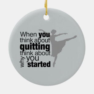 Wenn Sie darüber nachdenken, den Tanz aufzugeben Keramik Ornament