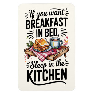 Wenn Sie das Frühstück im Bett Gewollt haben, schl Magnet