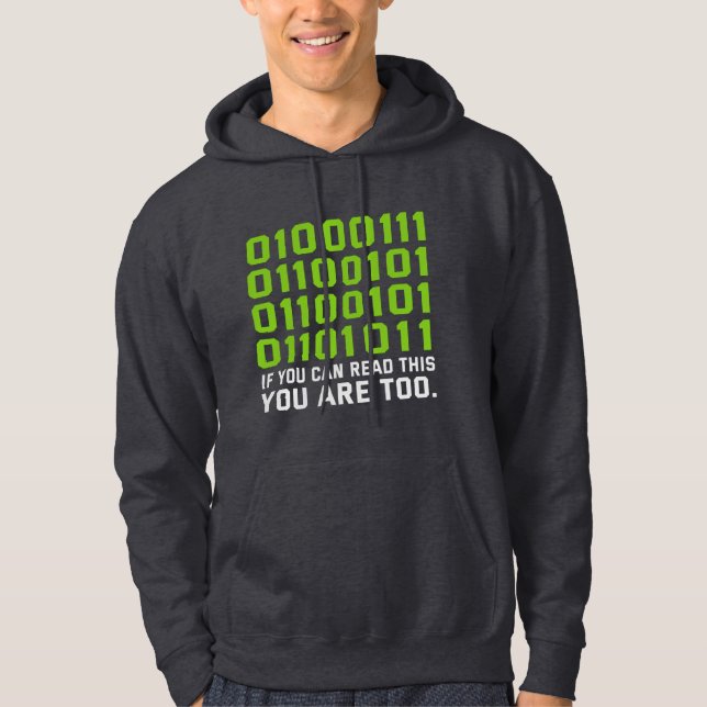 Wenn Sie das lesen können, dann sind Sie zu lange  Hoodie (Vorderseite)