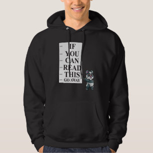 Wenn Sie das lesen können, gehen Sie weg Nerd Pand Hoodie