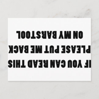 Wenn Sie das lesen können Postkarte