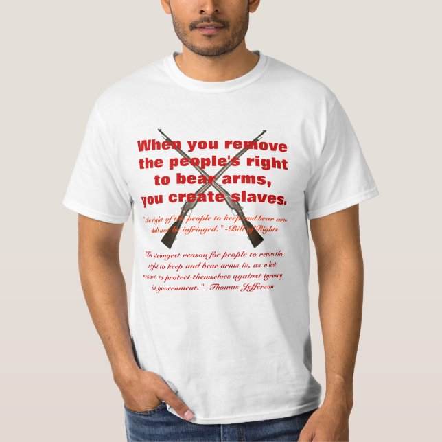Wenn Sie der Leute entfernen, die recht sind, Arme T-Shirt (Vorderseite)