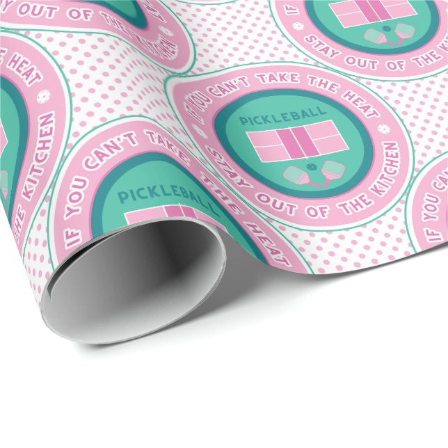 Wenn Sie die Hitze nicht nehmen können - pink und  Geschenkpapier (Rolleneckpunkt)