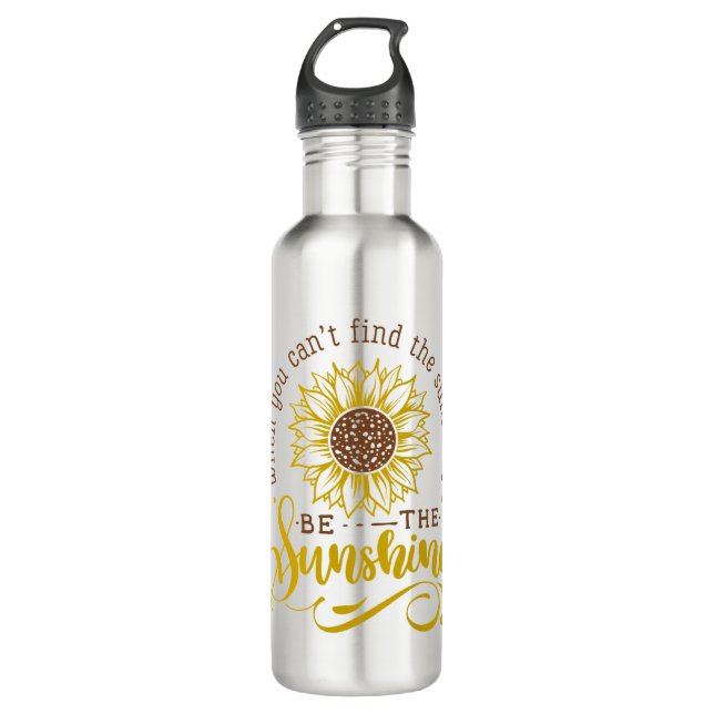 Wenn Sie die Sonne nicht finden. Edelstahlflasche (Vorderseite)