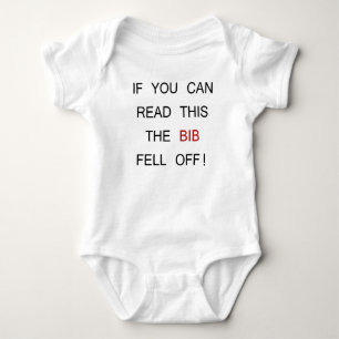 WENN SIE DIESES LESEN KÖNNEN, FIEL DER SCHELLFISC BABY STRAMPLER