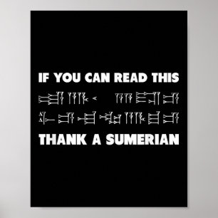Wenn Sie dieses Sumerische Kuneiform Archaeolog le Poster
