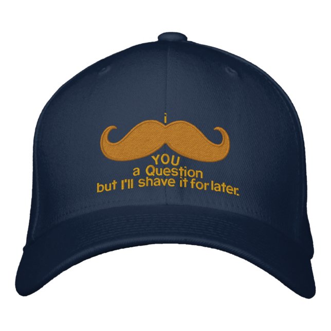 Wenn Sie eine Frage haben Bestickte Baseballkappe (Vorderseite)