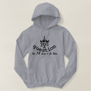 Wenn Sie eine Frage haben Bestickter Hoodie