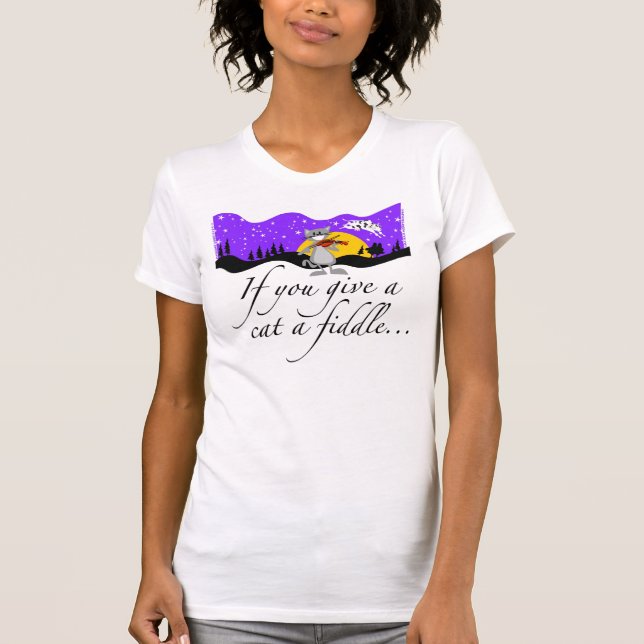 Wenn Sie einer Katze eine Geige… geben T-Shirt (Vorderseite)