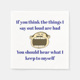 Wenn Sie es laut sagen - Funny Cocktail Napkin Serviette