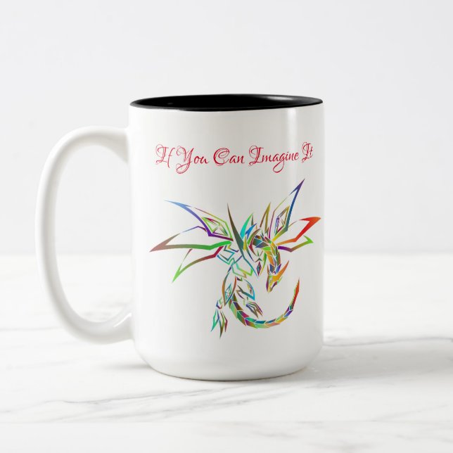 Wenn Sie es sich vorstellen können Zweifarbige Tasse (Links)