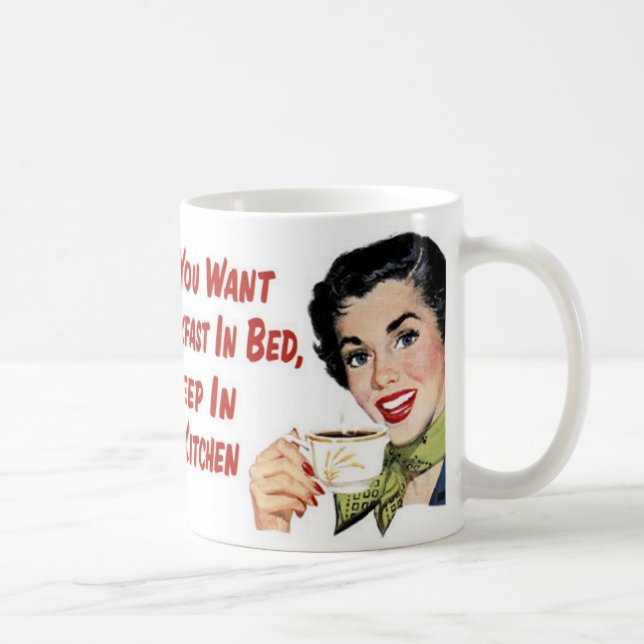 Wenn Sie Frühstück im Bett wollen Kaffeetasse (Rechts)