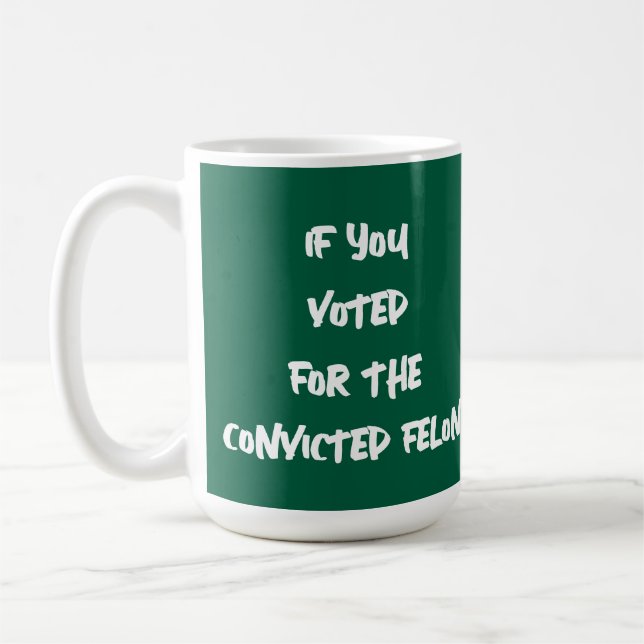 WENN SIE FÜR DEN GESCHENKTEN FELON-BILDSCHIRM GEST KAFFEETASSE (Links)