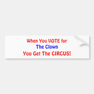 Wenn Sie für WÄHLEN, der Clown, erhalten Sie den Autoaufkleber