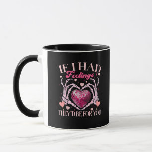 Wenn sie Gefühle hätten, würden sie Skeletton-Hand Tasse