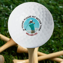 Wenn Sie gefunden haben, klicken Sie besser auf al Golfball