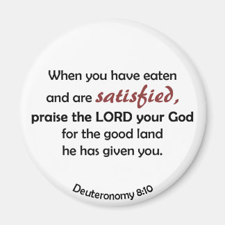 Wenn Sie gegessen haben (heller Hintergrund) Magnet