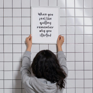 Wenn Sie gerne aufhören, trainieren Sie Gymnastikw Poster